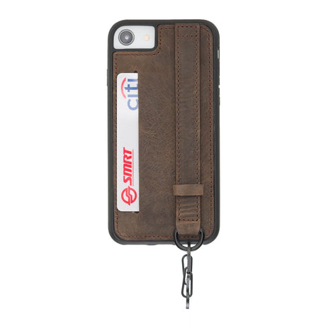 iPhone SE / iPhone 8 / iPhone 7 Snap - on Leather Grip Case by Hardiston - premium iPhone 7 - 8 - SE Cases