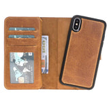 iPhone X / XS Dual Fold Magnetic Detachable Leather Wallet Case by Hardiston - premium iPhone 10 (X) Cases