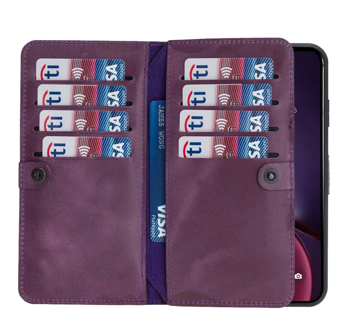 iPhone X / XS Dual Fold Magnetic Detachable Leather Wallet Case by Hardiston - premium iPhone 10 (X) Cases