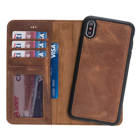 iPhone X / XS Leather Wallet Case by Hardiston - premium mws_apo_generated
