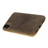 iPhone X / XS Snap - on Full Cover Leather Case by Hardiston - premium iPhone 10 (X) Cases