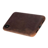 iPhone X / XS Snap - on Full Cover Leather Case by Hardiston - premium iPhone 10 (X) Cases
