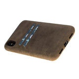 iPhone X / XS Snap - on Full Cover Leather Case with Credit Card Slots by Hardiston - premium iPhone 10 (X) Cases
