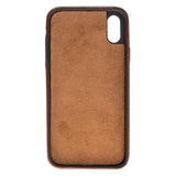iPhone X / XS Snap - on Full Cover Leather Case with Credit Card Slots by Hardiston - premium iPhone 10 (X) Cases