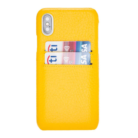 iPhone X / XS Snap - on Leather Case with Credit Card Slots by Hardiston - premium iPhone 10 (X) Cases