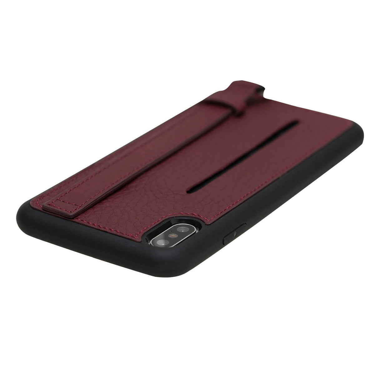 iPhone X / XS Snap - on Leather Grip Case by Hardiston - premium iPhone 10 (X) Cases