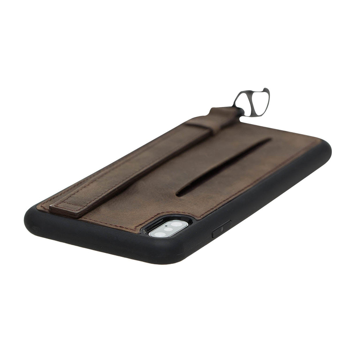 iPhone X / XS Snap - on Leather Grip Case by Hardiston - premium iPhone 10 (X) Cases