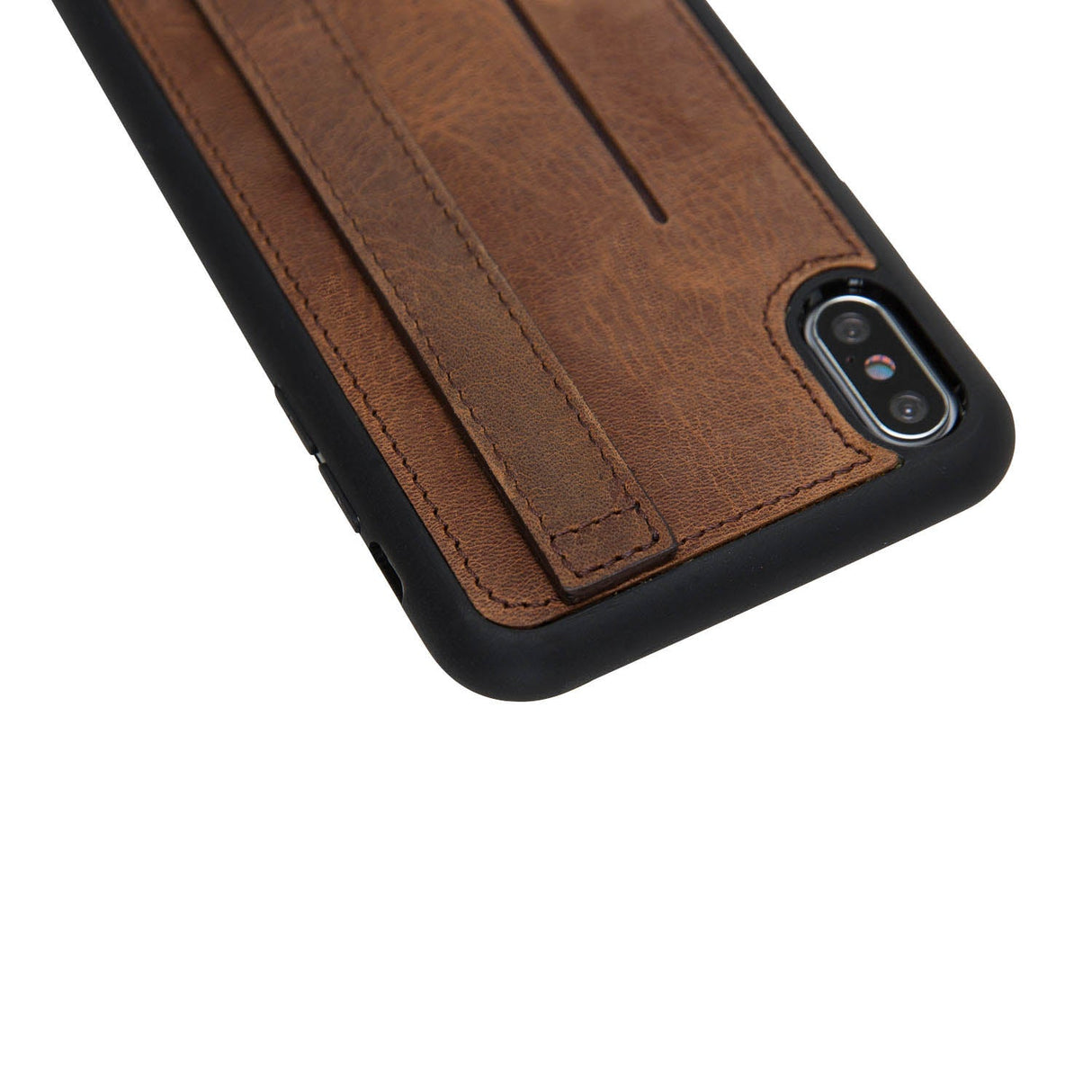 iPhone X / XS Snap - on Leather Grip Case by Hardiston - premium iPhone 10 (X) Cases