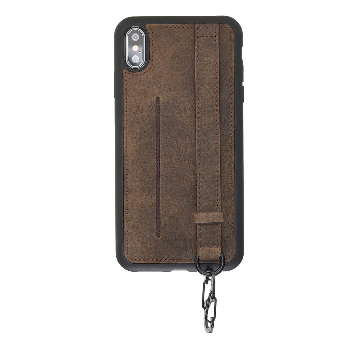 iPhone X / XS Snap - on Leather Grip Case by Hardiston - premium iPhone 10 (X) Cases