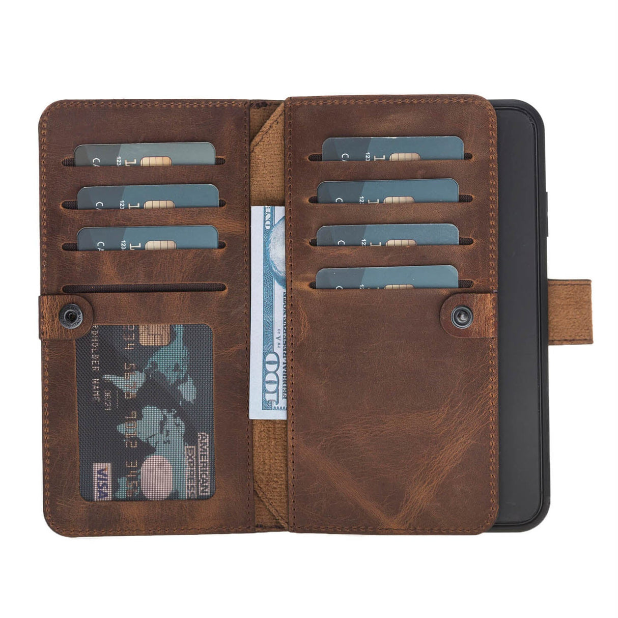 iPhone XR Dual Fold Magnetic Detachable Leather Wallet Case by Hardiston - premium iPhone 10 (X) Cases
