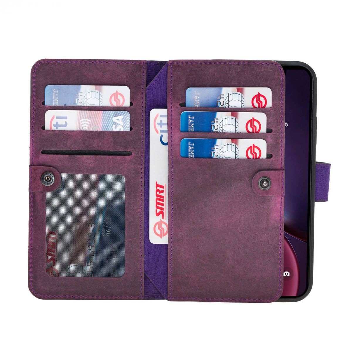 iPhone XR Dual Fold Magnetic Detachable Leather Wallet Case by Hardiston - premium iPhone 10 (X) Cases