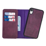 iPhone XR Dual Fold Magnetic Detachable Leather Wallet Case by Hardiston - premium iPhone 10 (X) Cases