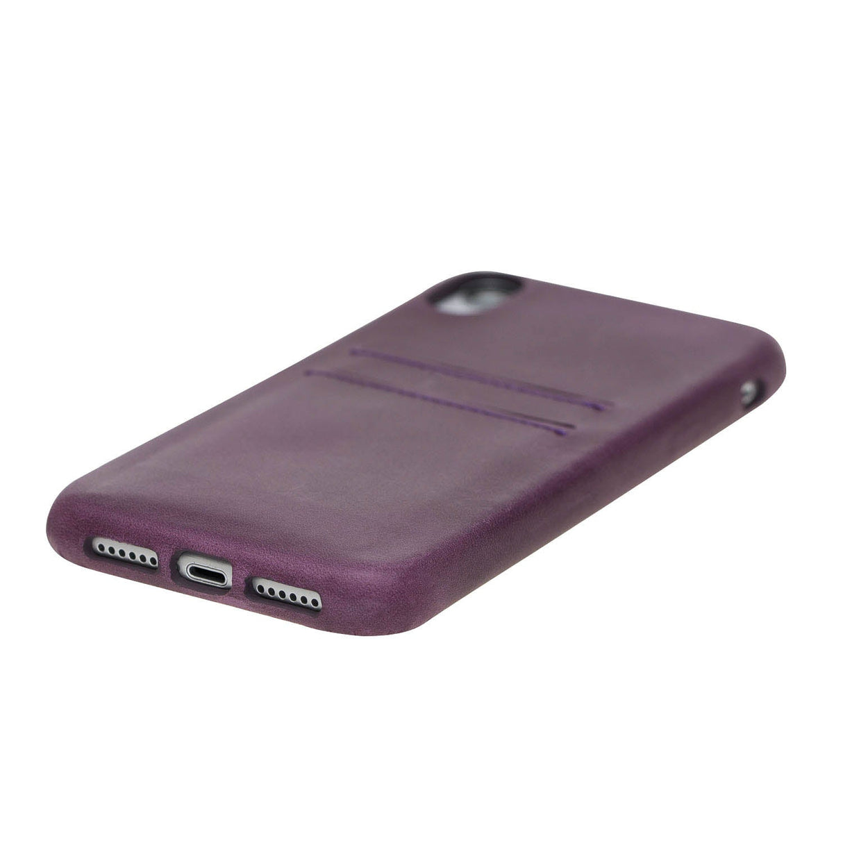iPhone XR Snap - on Full Cover Leather Case with Credit Card Slots by Hardiston - premium iPhone 10 (X) Cases