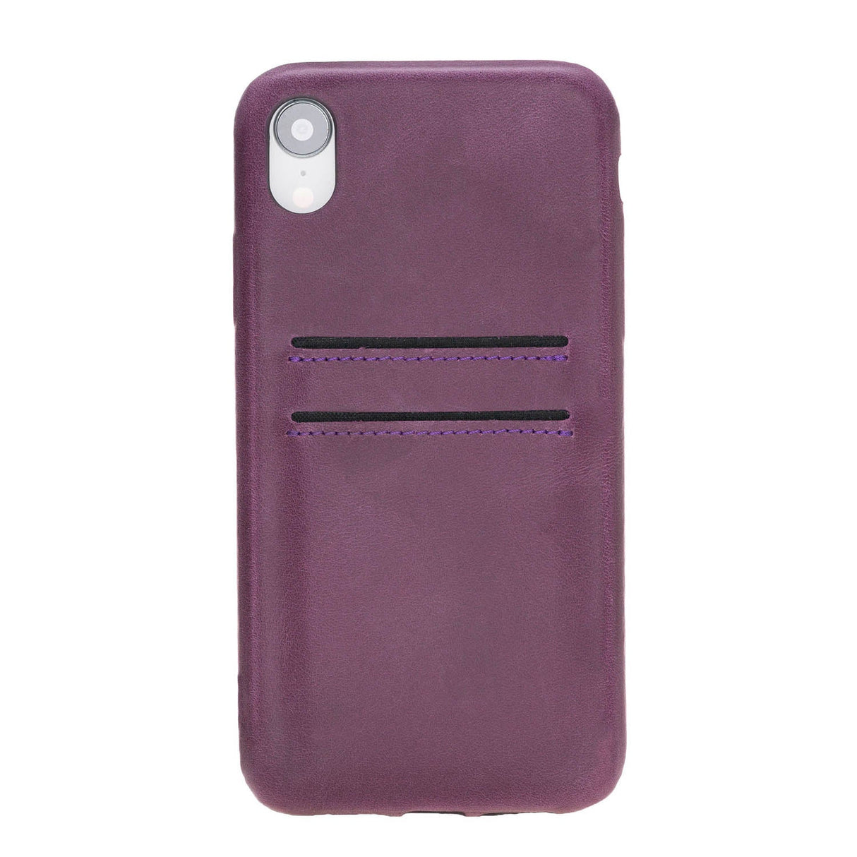 iPhone XR Snap - on Full Cover Leather Case with Credit Card Slots by Hardiston - premium iPhone 10 (X) Cases