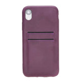iPhone XR Snap - on Full Cover Leather Case with Credit Card Slots by Hardiston - premium iPhone 10 (X) Cases