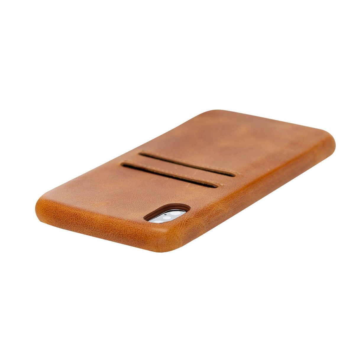 iPhone XR Snap - on Full Cover Leather Case with Credit Card Slots by Hardiston - premium iPhone 10 (X) Cases