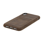 iPhone XR Snap - on Full Cover Leather Case with Credit Card Slots by Hardiston - premium iPhone 10 (X) Cases