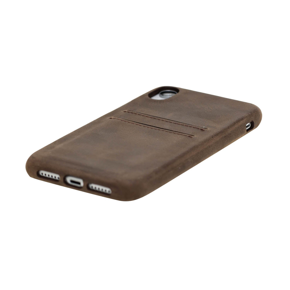 iPhone XR Snap - on Full Cover Leather Case with Credit Card Slots by Hardiston - premium iPhone 10 (X) Cases