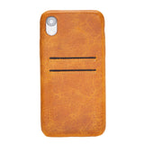 iPhone XR Snap - on Full Cover Leather Case with Credit Card Slots by Hardiston - premium iPhone 10 (X) Cases