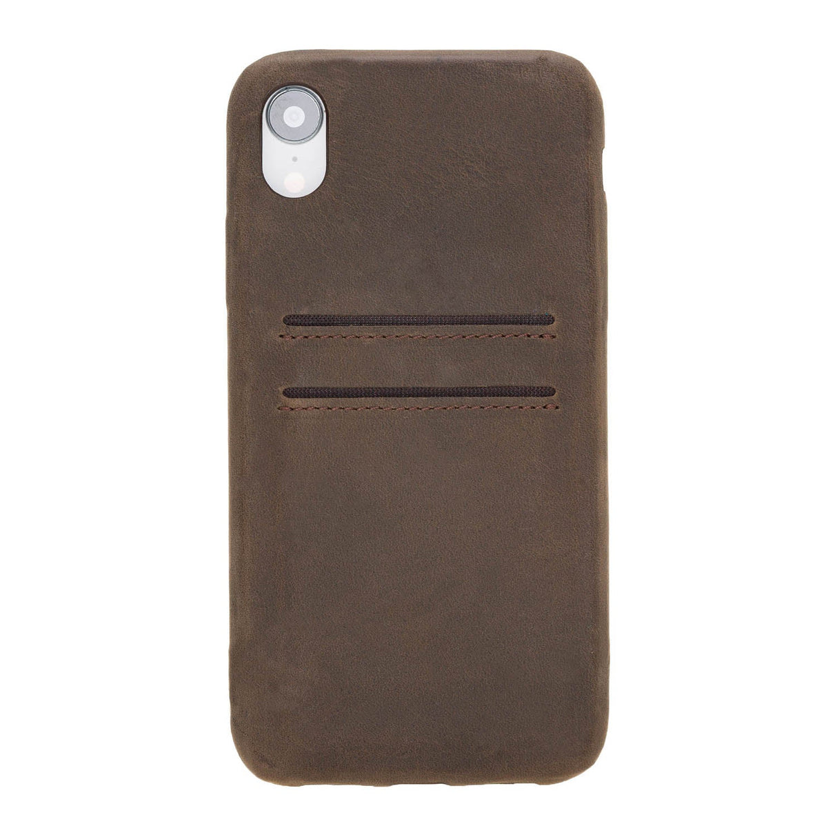iPhone XR Snap - on Full Cover Leather Case with Credit Card Slots by Hardiston - premium iPhone 10 (X) Cases