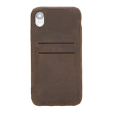 iPhone XR Snap - on Full Cover Leather Case with Credit Card Slots by Hardiston - premium iPhone 10 (X) Cases