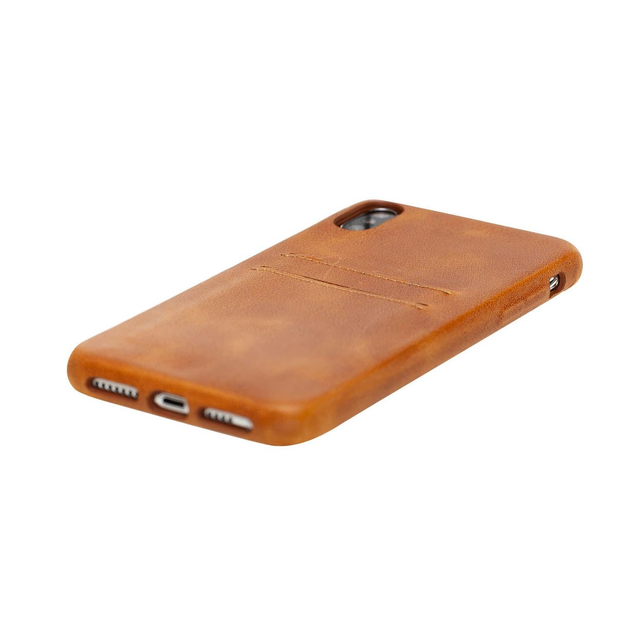 iPhone XR Snap - on Full Cover Leather Case with Credit Card Slots by Hardiston - premium iPhone 10 (X) Cases