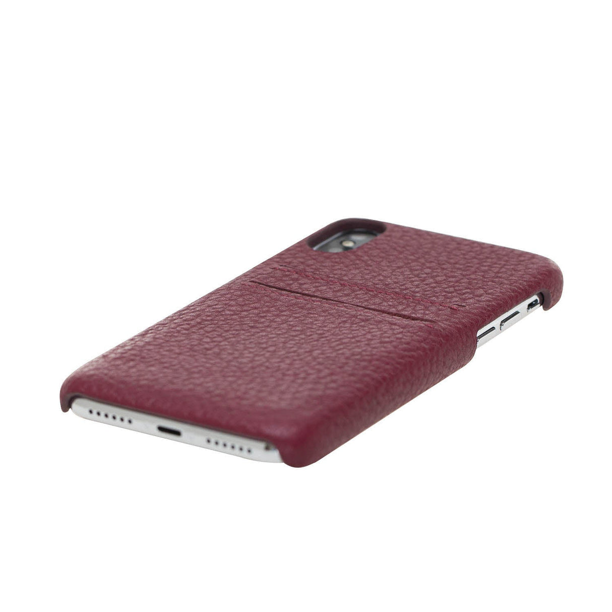 iPhone XR Snap - on Leather Case with Credit Card Slots by Hardiston - premium iPhone 10 (X) Cases