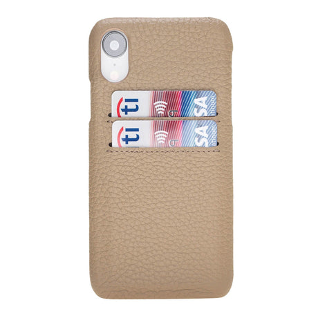 iPhone XR Snap - on Leather Case with Credit Card Slots by Hardiston - premium iPhone 10 (X) Cases
