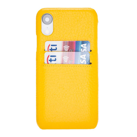iPhone XR Snap - on Leather Case with Credit Card Slots by Hardiston - premium iPhone 10 (X) Cases
