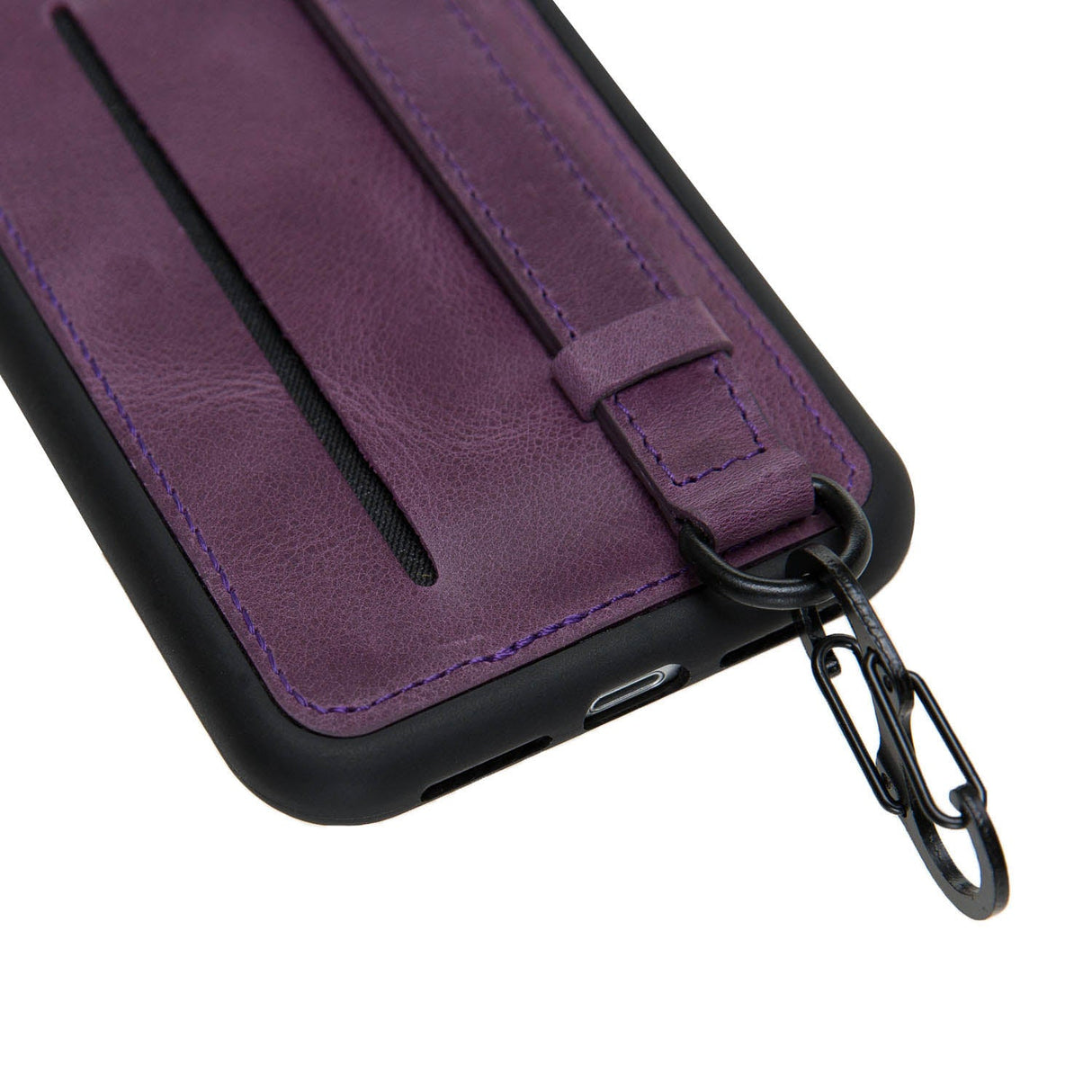 iPhone XR Snap - on Leather Grip Case by Hardiston - premium iPhone 10 (X) Cases