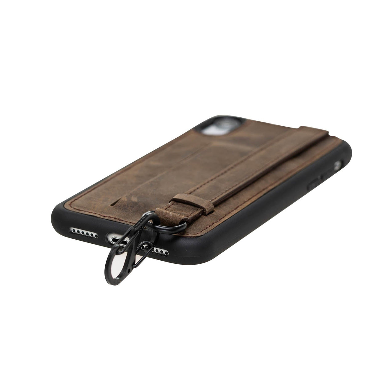 iPhone XR Snap - on Leather Grip Case by Hardiston - premium iPhone 10 (X) Cases