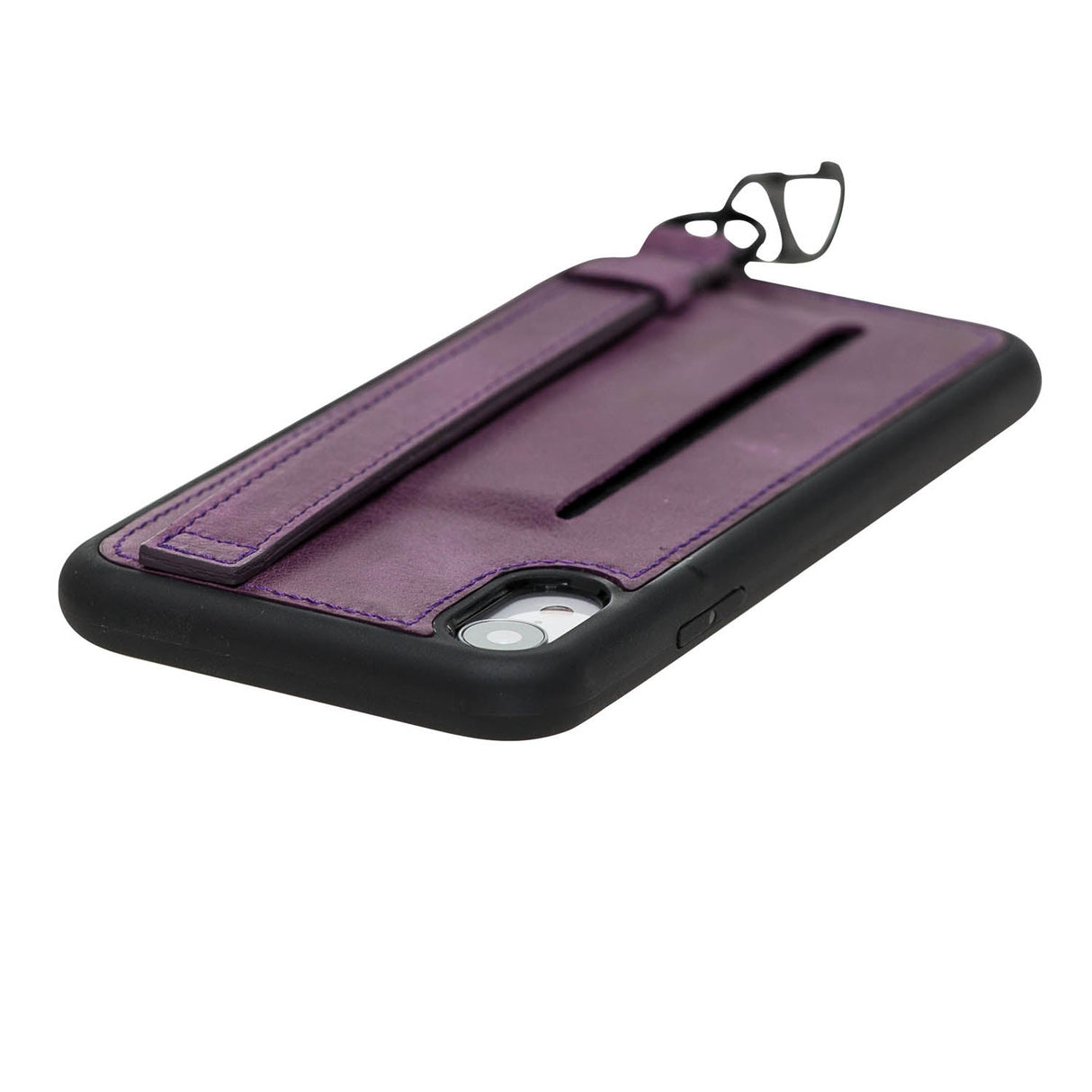 iPhone XR Snap - on Leather Grip Case by Hardiston - premium iPhone 10 (X) Cases