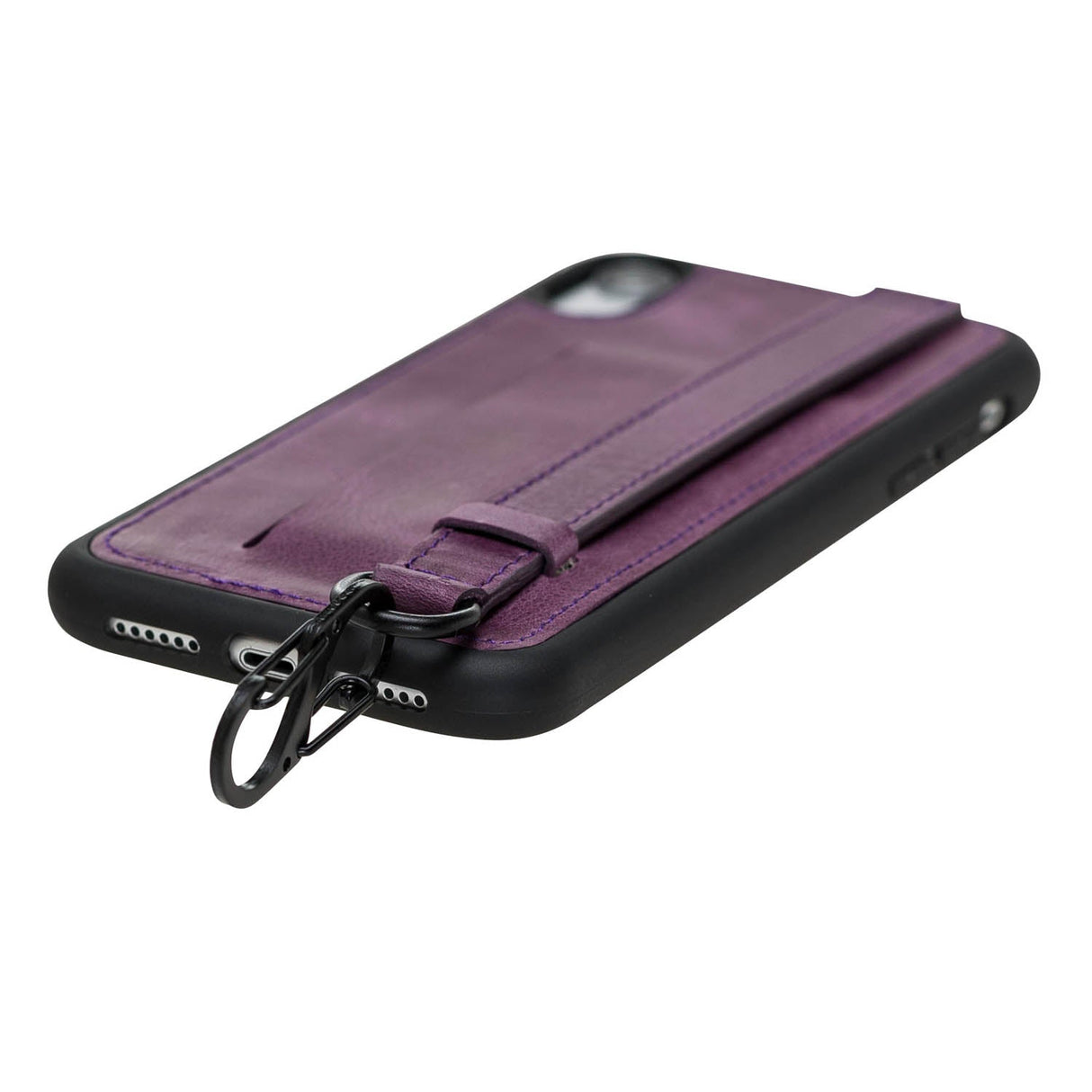 iPhone XR Snap - on Leather Grip Case by Hardiston - premium iPhone 10 (X) Cases