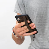 iPhone XR Snap - on Leather Grip Case by Hardiston - premium iPhone 10 (X) Cases