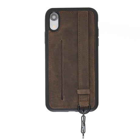 iPhone XR Snap - on Leather Grip Case by Hardiston - premium iPhone 10 (X) Cases