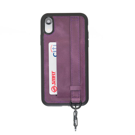 iPhone XR Snap - on Leather Grip Case by Hardiston - premium iPhone 10 (X) Cases