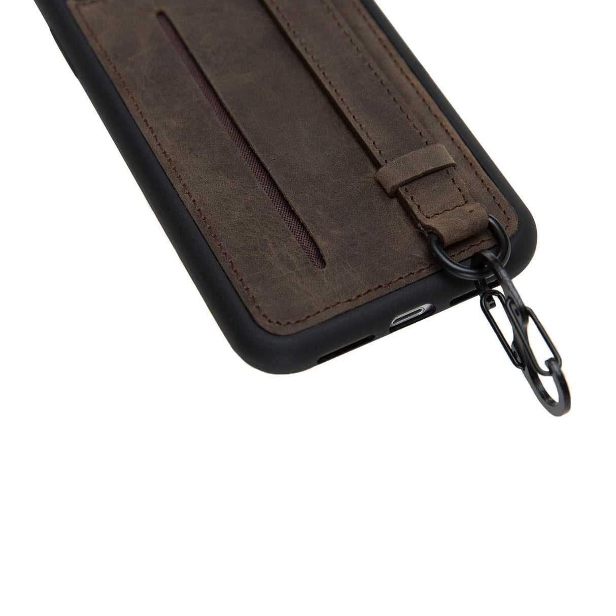 iPhone XR Snap - on Leather Grip Case by Hardiston - premium iPhone 10 (X) Cases