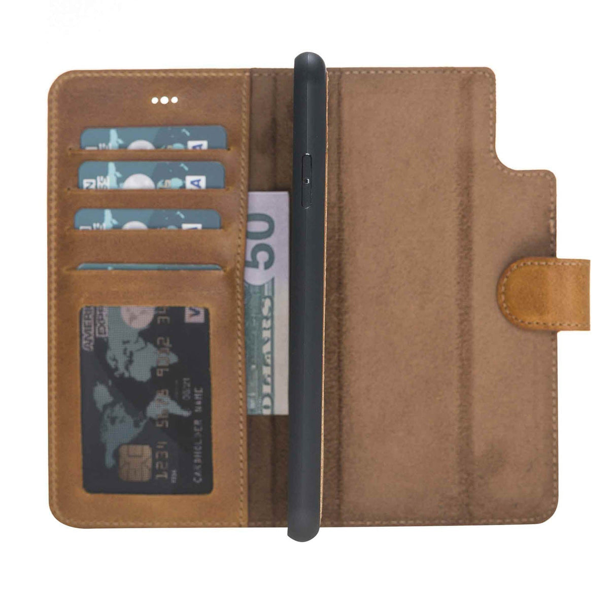 iPhone XS Max Leather Wallet Case by Hardiston - premium iPhone 10 (X) Cases