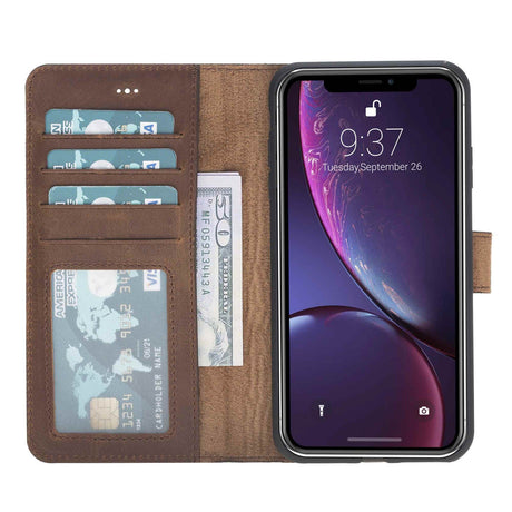 iPhone XS Max Leather Wallet Case by Hardiston - premium iPhone 10 (X) Cases