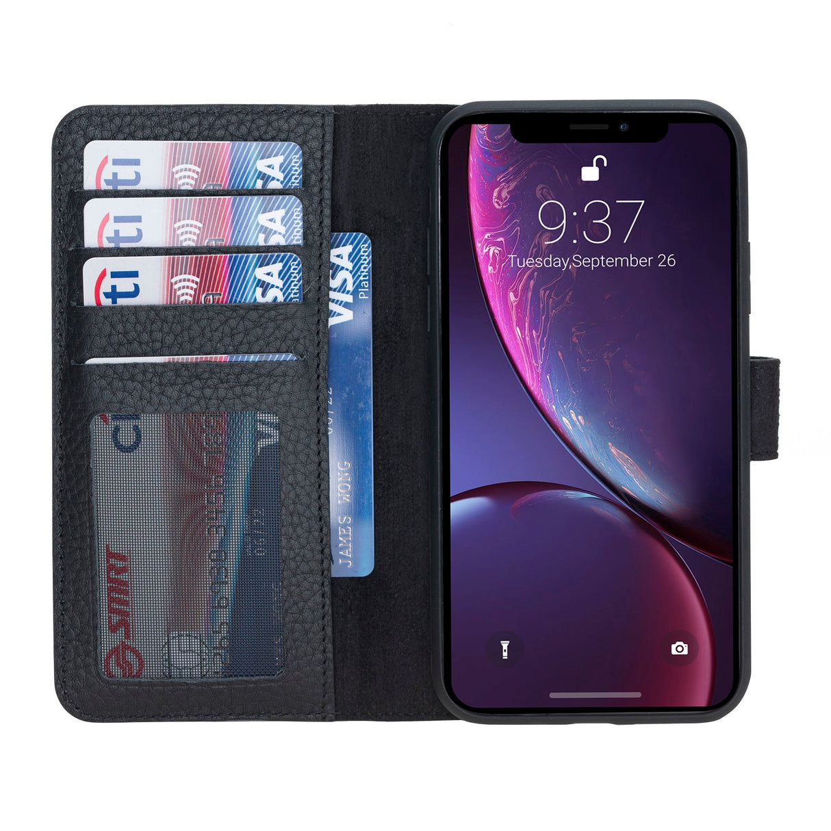 iPhone XS Max Leather Wallet Case by Hardiston - premium iPhone 10 (X) Cases