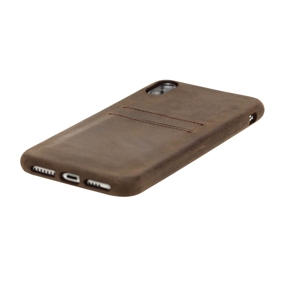iPhone Xs Max Snap - on Full Cover Leather Case with Credit Card Slots by Hardiston - premium iPhone 10 (X) Cases