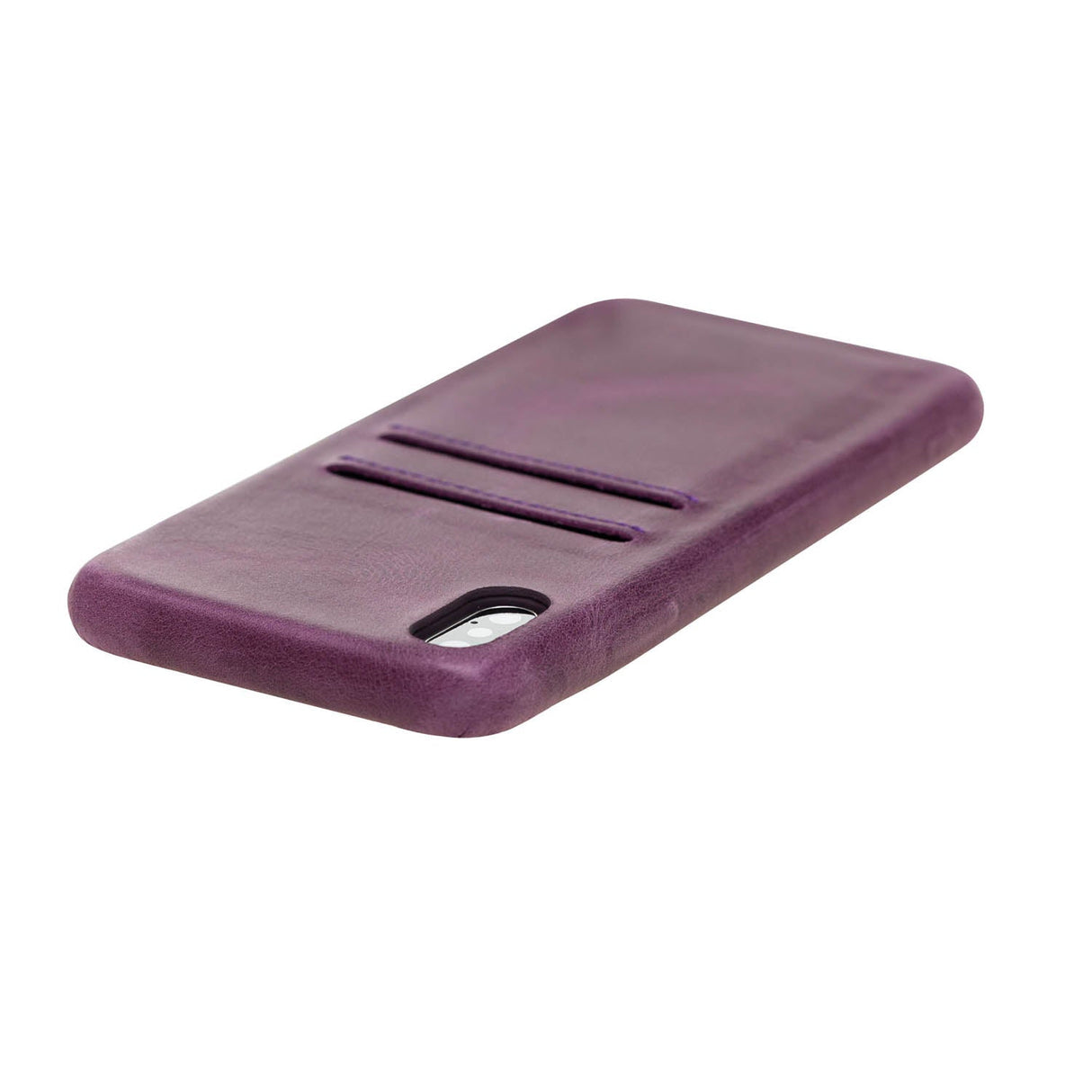 iPhone Xs Max Snap - on Full Cover Leather Case with Credit Card Slots by Hardiston - premium iPhone 10 (X) Cases
