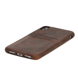 iPhone Xs Max Snap - on Full Cover Leather Case with Credit Card Slots by Hardiston - premium iPhone 10 (X) Cases