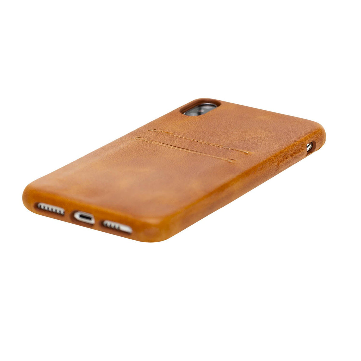 iPhone Xs Max Snap - on Full Cover Leather Case with Credit Card Slots by Hardiston - premium iPhone 10 (X) Cases