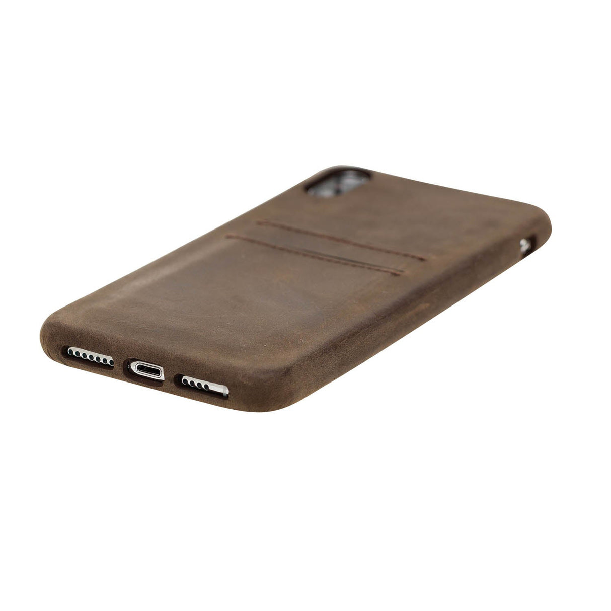 iPhone Xs Max Snap - on Full Cover Leather Case with Credit Card Slots by Hardiston - premium iPhone 10 (X) Cases
