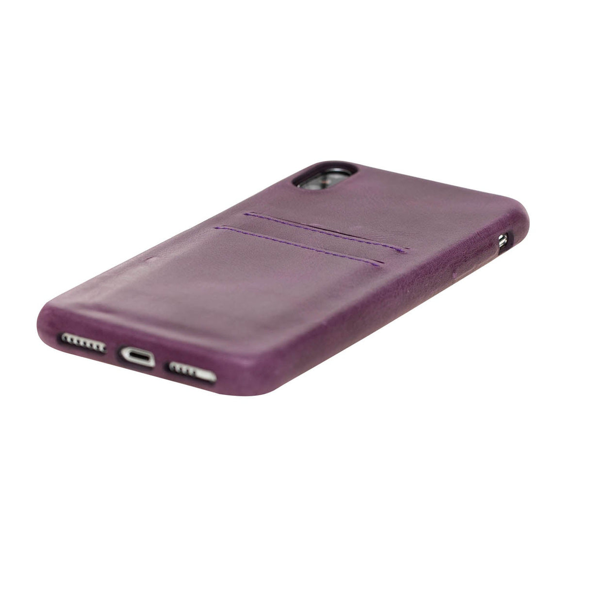 iPhone Xs Max Snap - on Full Cover Leather Case with Credit Card Slots by Hardiston - premium iPhone 10 (X) Cases