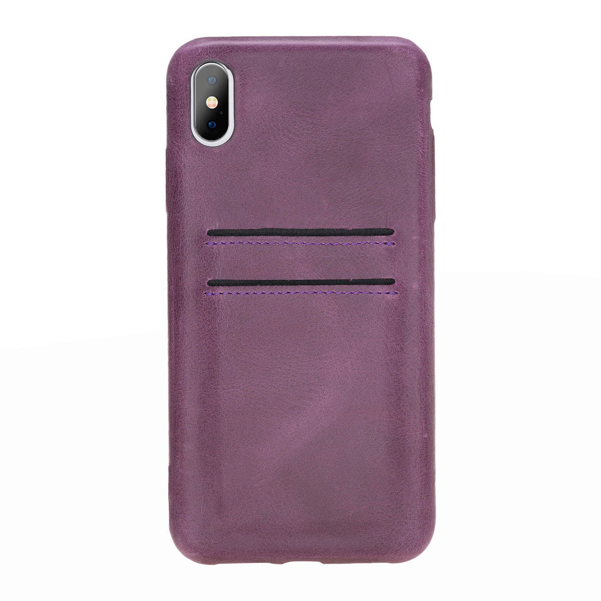 iPhone Xs Max Snap - on Full Cover Leather Case with Credit Card Slots by Hardiston - premium iPhone 10 (X) Cases