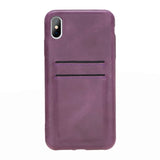 iPhone Xs Max Snap - on Full Cover Leather Case with Credit Card Slots by Hardiston - premium iPhone 10 (X) Cases