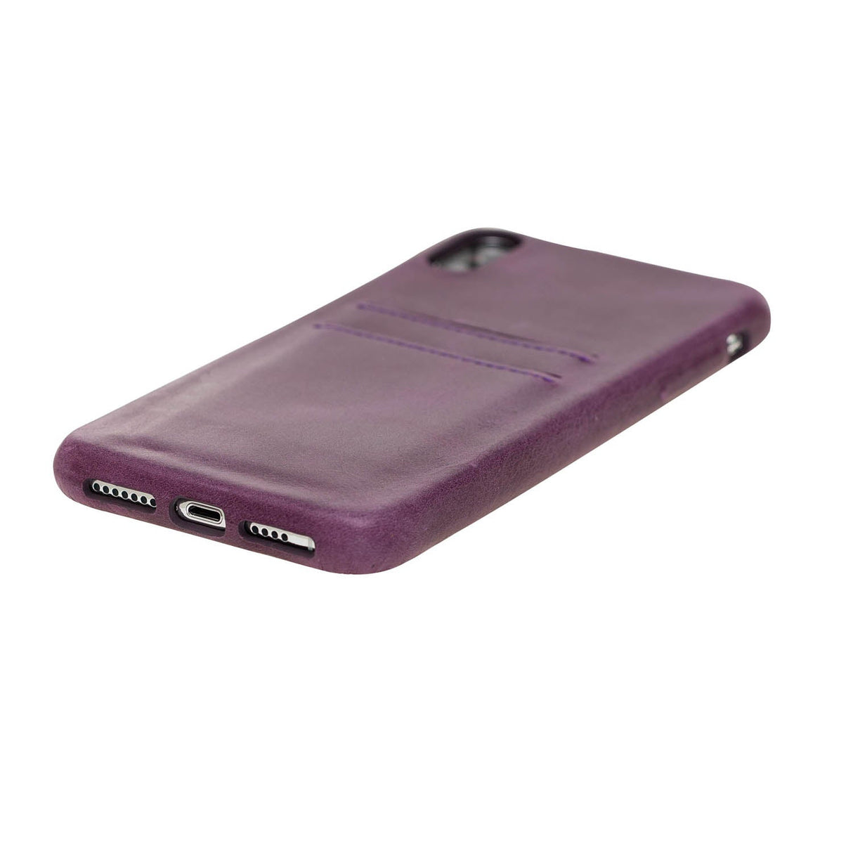 iPhone Xs Max Snap - on Full Cover Leather Case with Credit Card Slots by Hardiston - premium iPhone 10 (X) Cases