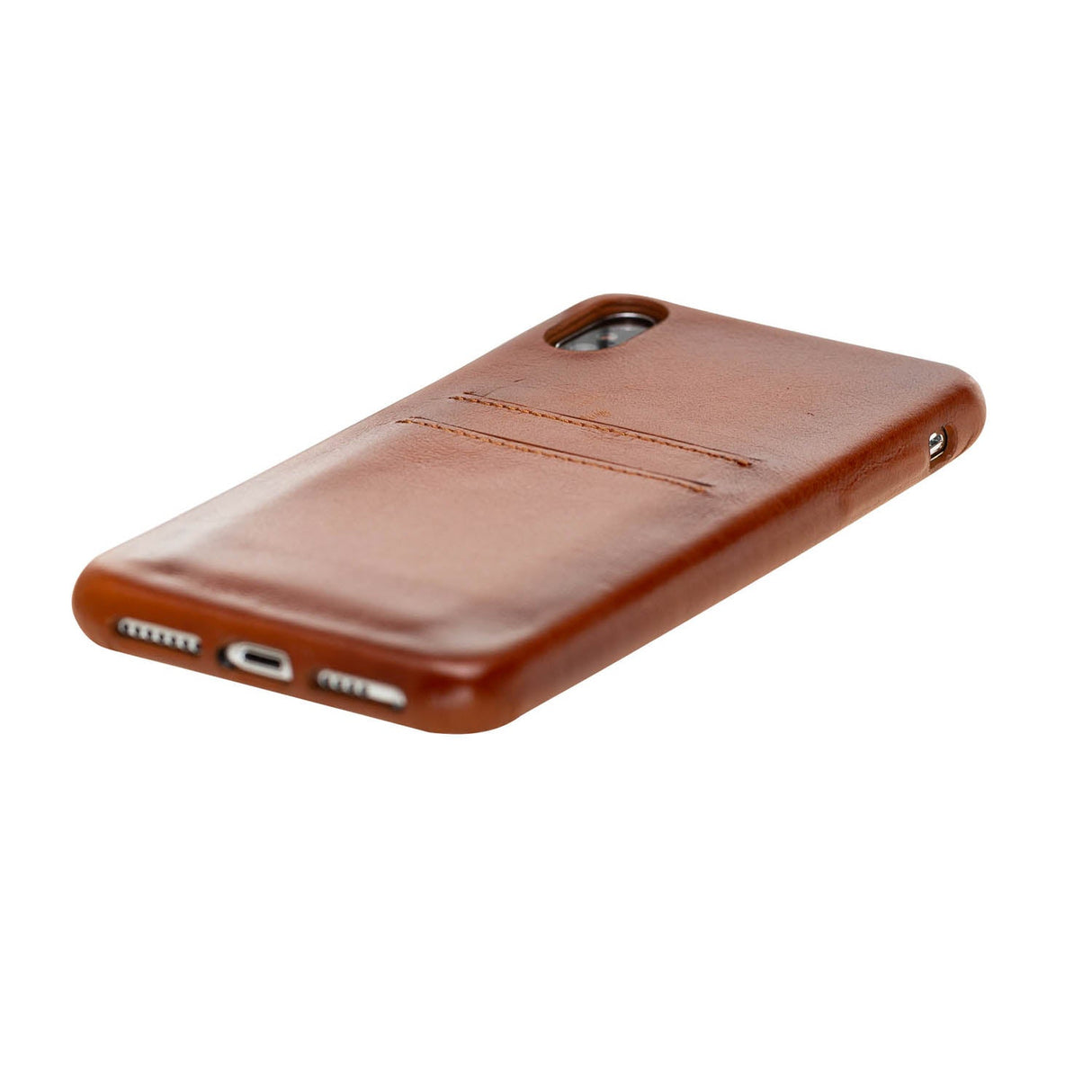 iPhone Xs Max Snap - on Full Cover Leather Case with Credit Card Slots by Hardiston - premium iPhone 10 (X) Cases